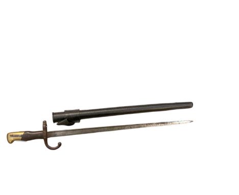 French 1874 Pattern Gras bayonet (lacking scabbard)