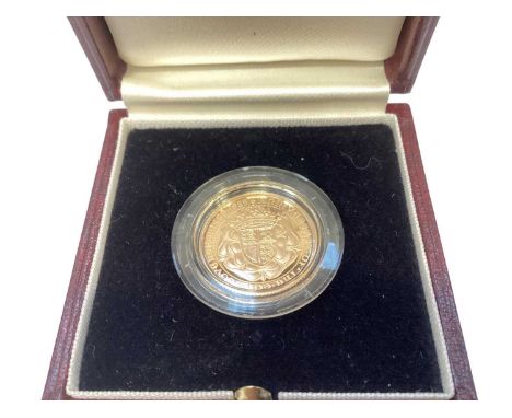 G.B. - Royal Mint gold proof commemorative 500th Anniversary of The First Gold Sovereign 1489-1989 (N.B. Cased with Certifica