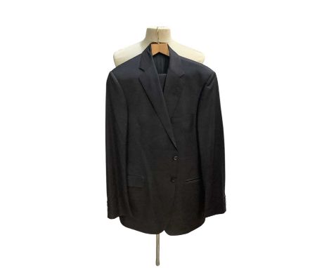 Ede &amp; Ravenscroft wool and cashmere two piece suit in charcoal grey. Trousers have turn-ups. Jackett 44 L trousers 38 L.