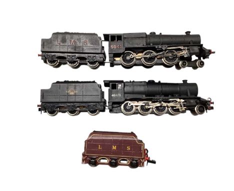 Rivarossi N Gauge 0-8-0 Indiana Harhor tender locomotive 102, plus six other locomotives &amp; LMS tender (8)