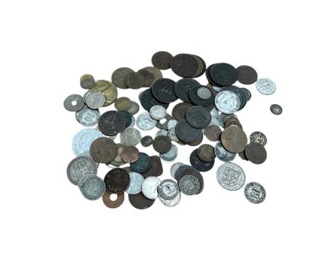 World - Mixed coinage to include U.S. silver Dollars 1878 cc (Carson City Mint) EF, 1884 GVF, 1922 GVF-AEF, 1926s GVF, Chine 