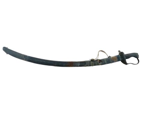 George III infantry Officers' sabre retailed by Griffin &amp; Adams with unusual gilt copper lions head pommel, stirrup guard