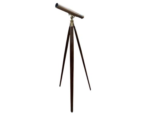 Ross of London telescope on stand, serial number 38738, model No 24, 56.5cm long