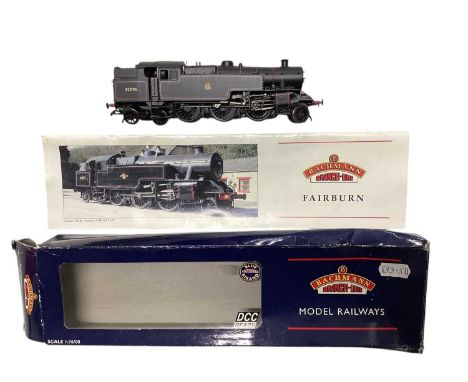 Bachmann OO Gauge 2-6-0 BR lined early emblem Crab 42942, boxed 32-179 &amp; BR lined early emblem Fairburn Tank 42096, boxed