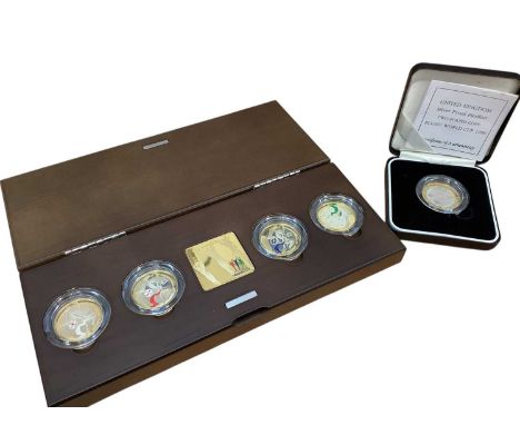 G.B. - Royal Mint mixed silver proof Piedfort Two Pound coins to include Commonwealth Games - Manchester four coin set 2002 &