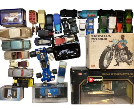 Two boxes of diecast vehicles to include Days Gone models, Bentley models and others