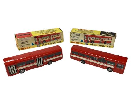 Dinky single decker bus No. 283 (x2) plus a Vega Major luxury coach No. 952, all boxed (3)