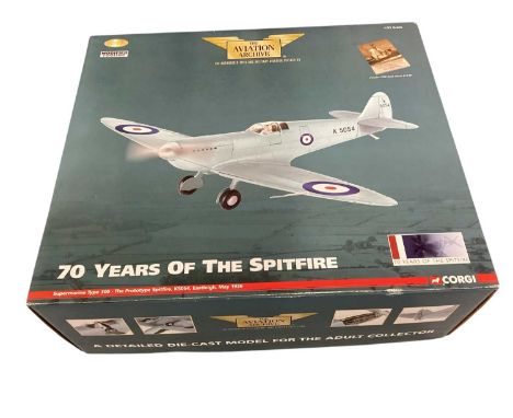 Corgi Limited Edition 1782/2370 The Aviation Archive 70 Years of the Spitfire 1:32 scale diecast model Supermarine Type 300 -
