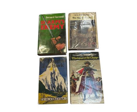 Bernard Cornwall - Sharpe's Enemy, signed first edition, also to first editions by C. S. Forester (with photocopied dust jack