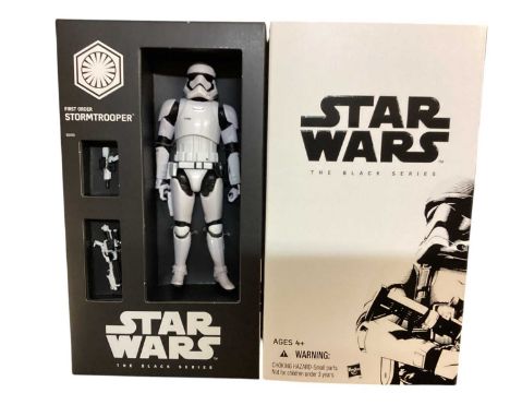 Hasbro Star Wars The Black Series Din Djardin (The Mandalorian) &amp; the Child action figure &amp; First Order Stormtrooper,