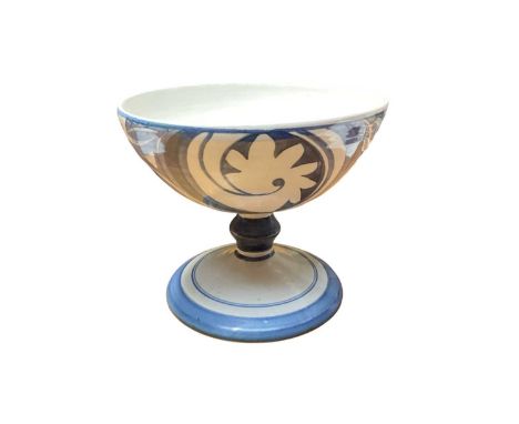 Alan Caiger-Smith footed bowl, 20cm diameter, 16.5cm high