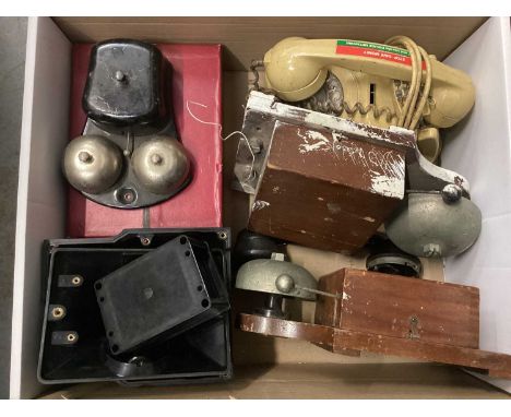 Large collection of telephony, including Bakelite, GPO telephones, telecoms, etc