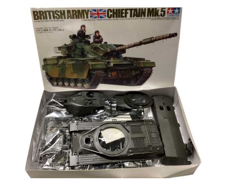 Tamiya 1:35 scale British Army Chieftain Mk.5 Military Miniature Series No.68, boxed (2)