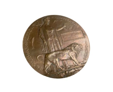 First World War Memorial (Death) plaque named to James Maurice Eade.