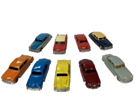 Dinky unboxed selection of saloon cars including Ford Zephyr, Rover 76, Jaguar, Ford Sedan &amp; others including some repain