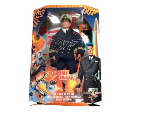 Hasbro (c1999) Action Man Limited Edition 007 You Only Live Twice action figure, boxed &amp; four 007 Shell helix model cars,