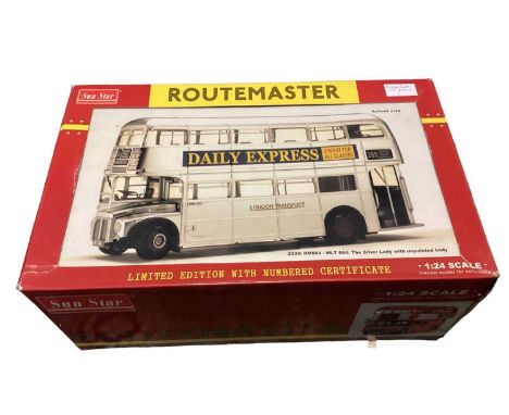 Sun Star 1:24 Scale diecast Limited Edition London Transport Routemaster The Silver Lady (with unpainted body) Double Decker 