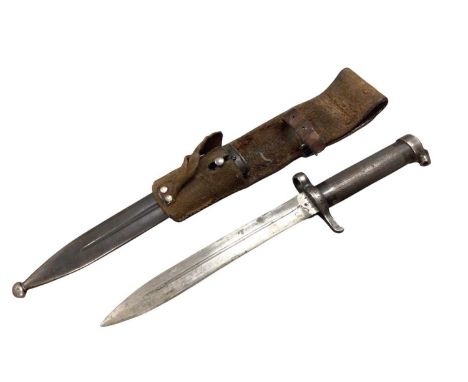 Swedish Mauser 1896 Pattern bayonet with scabbard and frog.