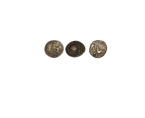 Ancients - Roman mixed silver Denarius to include Augustus circa 19BC, Rev: Circular shield GF/F (Spink ref: 1633) Tiberius '