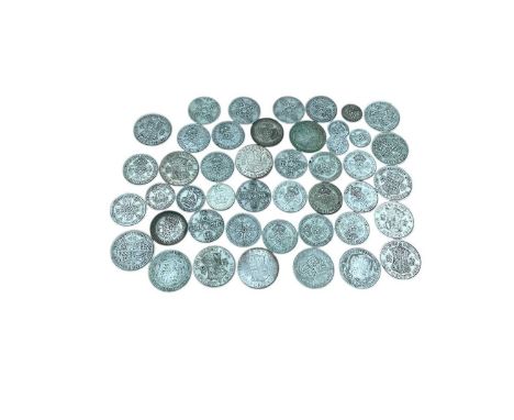 G.B. - Mixed pre 1947 silver coins (N.B. Estimated face value £10.12½p) (Qty)