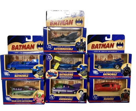 Corgi DC Comics Batman 1:43 scale diecast vehicles, approx. 16 (1 box)