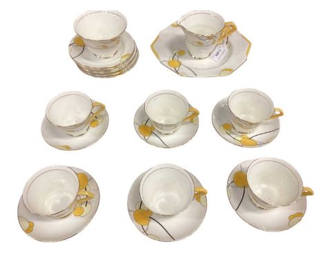 Art Deco Paragon six place teaset