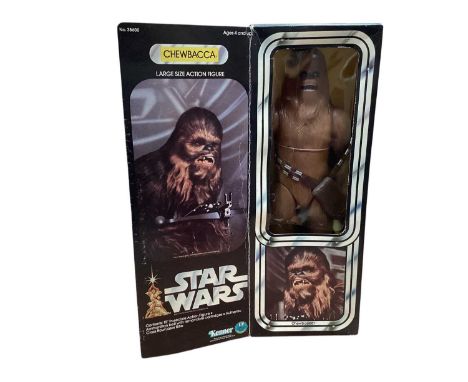Kenner (c1977) Star Wars Chewbacca 15" action figure, in sealed window box (window is loose seal detached from box), No.38600
