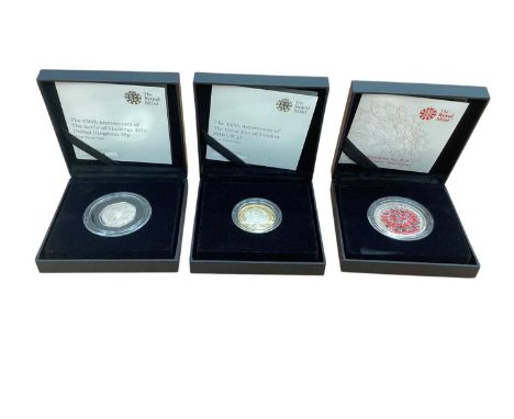 G.B. - Royal Mint mixed silver proof coins to include Crowns Golden Jubilee 2002, The Royal Wedding 2011, Diamond Jubilee 201