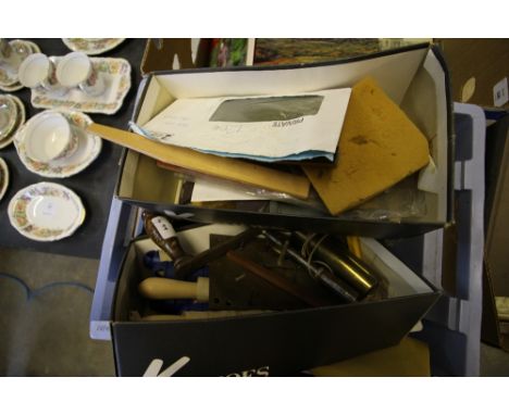 Smiths clock movement and quantity of clock tools and parts