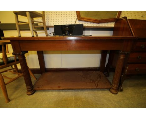 Mahogany console table