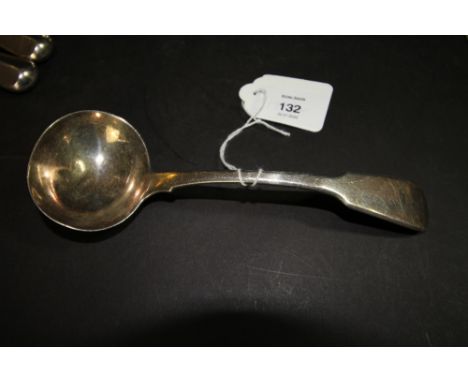Georgian silver sauce ladle