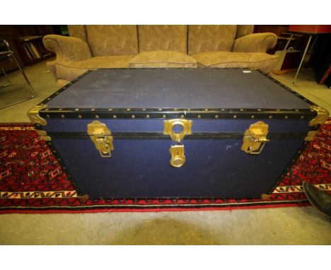 Blue cabin trunk