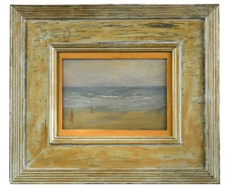 § Sir Gerald Kelly PRA (1879-1972) La Plage des Barraques, Calais, circa 1904oil on panel11.5 x 17cmProvenance:Michael Parkin