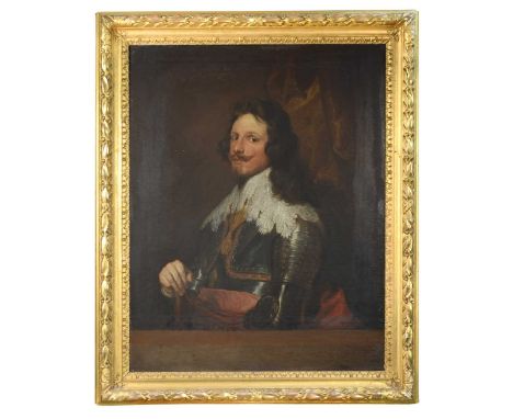 Follower of Sir Anthony van Dyck Portrait of Tomasso Francesco of Savoy, 1st Prince of Carignano (1596-1656) half-length, in 