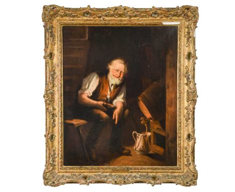 § Charles Spencelayh RMS HRBSA (1865-1958) The Secret Late Night Drinkersigned lower left 'C. SPENCELAYH'oil on canvas44.5 x 