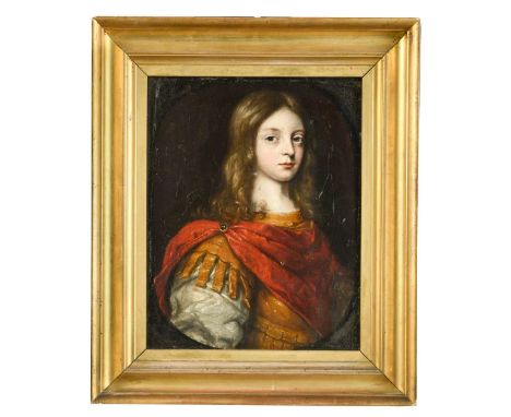 Follower of Gerrit van Honthorst Portrait of a young man, half length, in a feigned ovaloil on panel31.5 x 25cmProvenance: Co