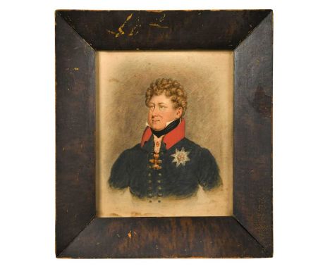 English School, 19th century Portrait of King George IV (1762-1830)indistinctly signed and dated 1826 lower right watercolour