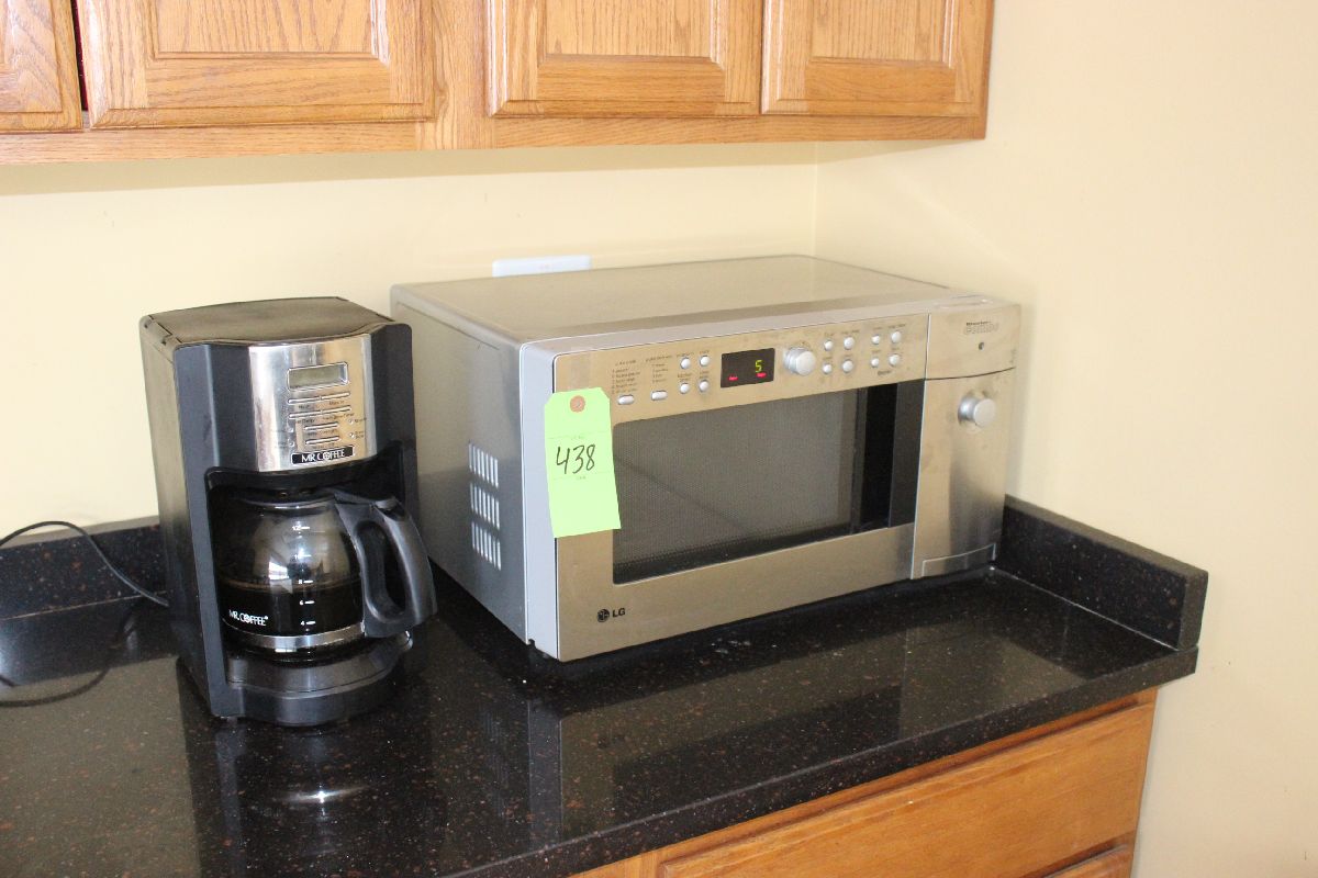 LG MICROWAVE OVEN/TOASTER COMBO AND MR. COFFEE