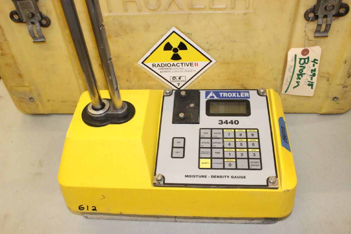 TROXLER MODEL 3440 NUCLEAR DENSITY GAUGE, S/N 18612