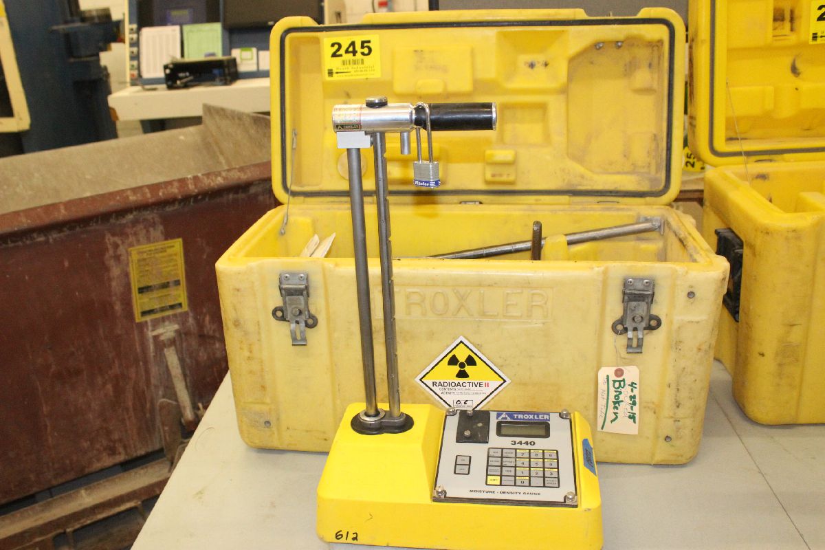 TROXLER MODEL 3440 NUCLEAR DENSITY GAUGE, S/N 18612