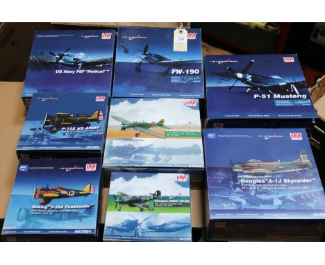 8 HM (Hobbymaster) Military Aircraft. P-51 Mustang 'Ridge Runner III', Spring 45. FW-190 'General Major Adolf Galland' March 