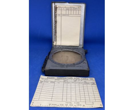 Original WW2 Navigation Knee Computer Mk III which belonged to Sqn Ldr Tommy Broom DFC and Two Bars. Original Observation Boo