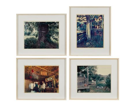 Birney Imes (American, b. 1951). Group of four chromogenic print photographs; three depict outdoor garden scenes and one depi