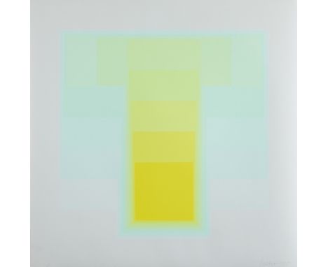 Karl Gerstner (Swiss, 1930-2017). Silkscreen in colors on wove paper titled "Color Sounds #2," from the "Color Sounds" series