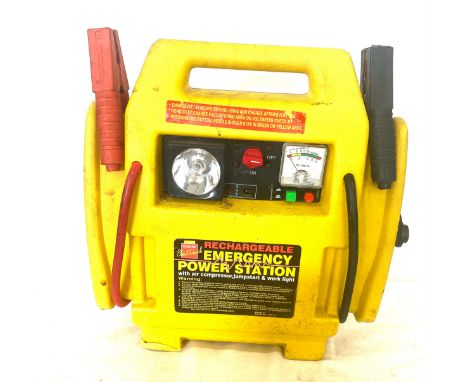 Maxim emergency battery charger, air compressor and light 