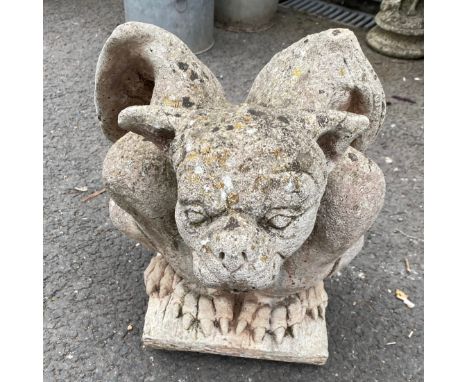 Vintage concrete gargoyle, 