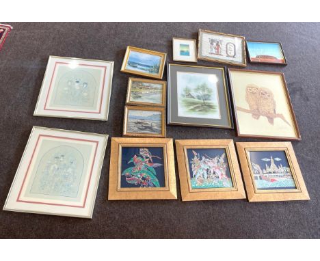 Selection of various framed prints, various sizes 