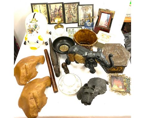 Selection of vintage items to include poole pottery, Minton cups and saucers etc 