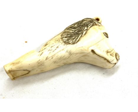 18th century netsuke of a shi-shi, well carved with a loose ball in its mouth. Well worn and of a good colour. Edo period. He