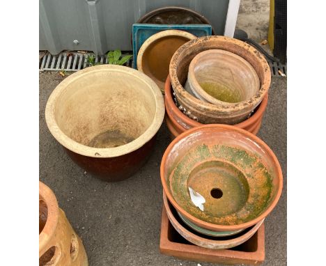 Large selection of terracotta and ceramic plant pots 